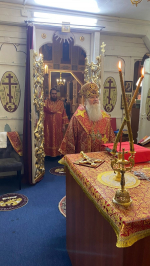 Архипастырский визит в Георгиевский храм г. Глазова в день памяти священномученика Серафима (Чичагова), митрополита Петроградского