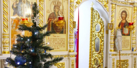 Рождественский сочельник в Спасо-Преображенском кафедральном соборе г. Глазова - Глазовская Епархия