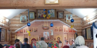 Крещенский сочельник в храме в Крестовоздвиженском храме с. Сергино - Глазовская Епархия