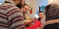 Навечерие Богоявления Господня в храме Казанской иконы Божией Матери с. Сюмси - Глазовская Епархия
