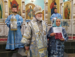 Епископ Глазовский и Игринский Виктор совершил Божественную литургию в Покровском храме с. Красногорское по случаю престольного праздника